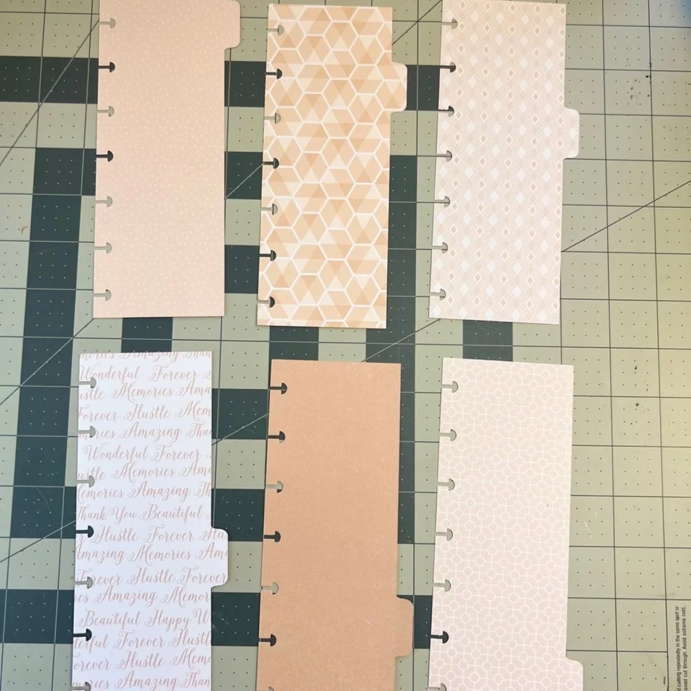 Skinny mini planner rose gold flowers